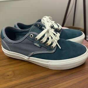 Vans Men's Blue Canvas Sneakers
